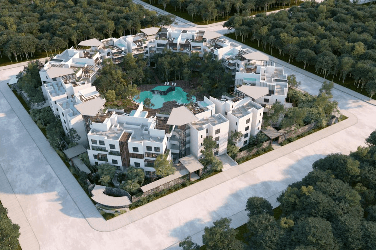 Apartment 1-3 bedrooms 2-3 bathrooms in Tulum, Mexico