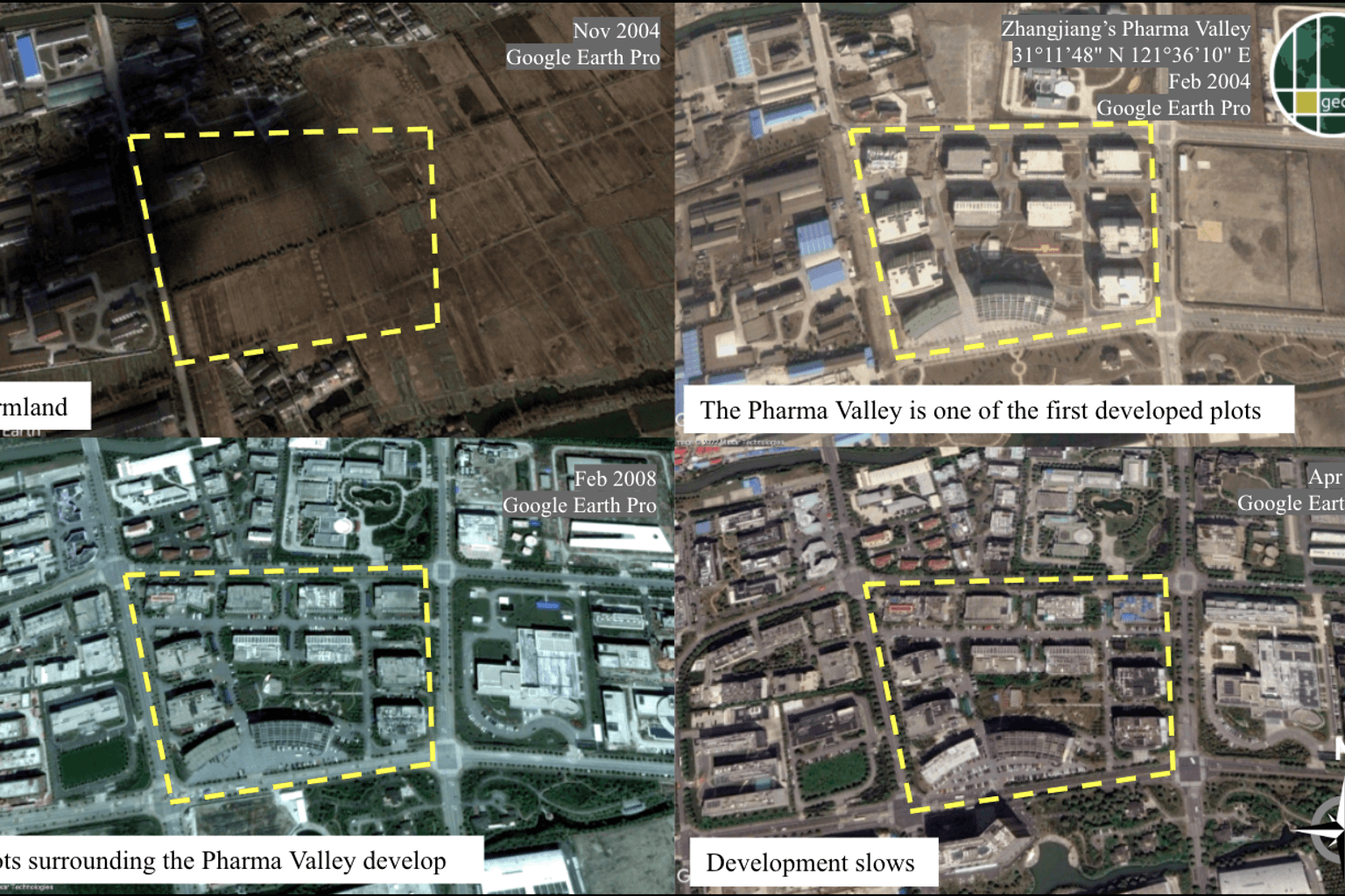 Zhangjiang Hi-Tech Park expansions
